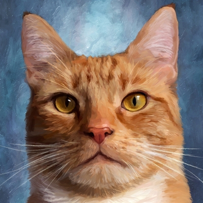 Oil Painting Giclee of A Brown Cat from Photo,by myDaVinci - myDaVinci
